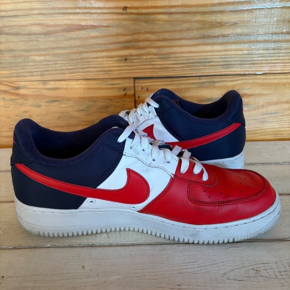 Nike Air Force 1 AF1 4th of July‎ Red White & Blue Men's Sz 13 RARE HTF Colorway - Picture 6 of 9